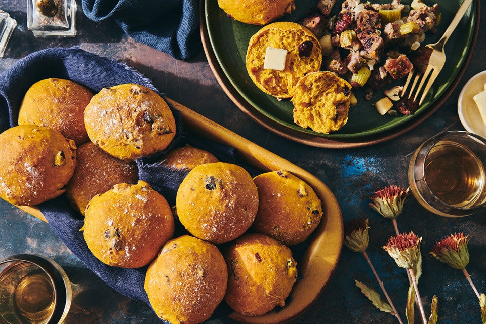 Cranberry-Pumpkin Rolls
