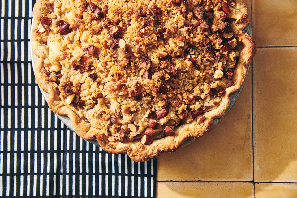 Cherry, Almond, and Pear Pie 