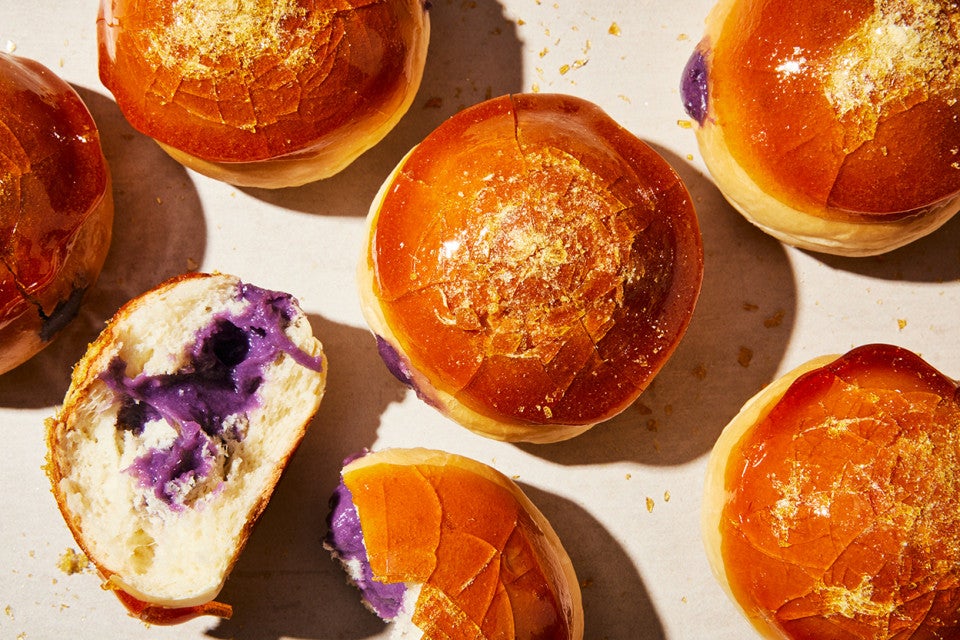 Ube Bibingka Custard Buns 