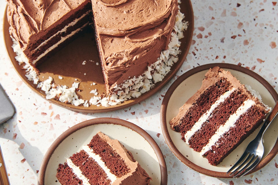 Fudgy Coconut Cream Cake 