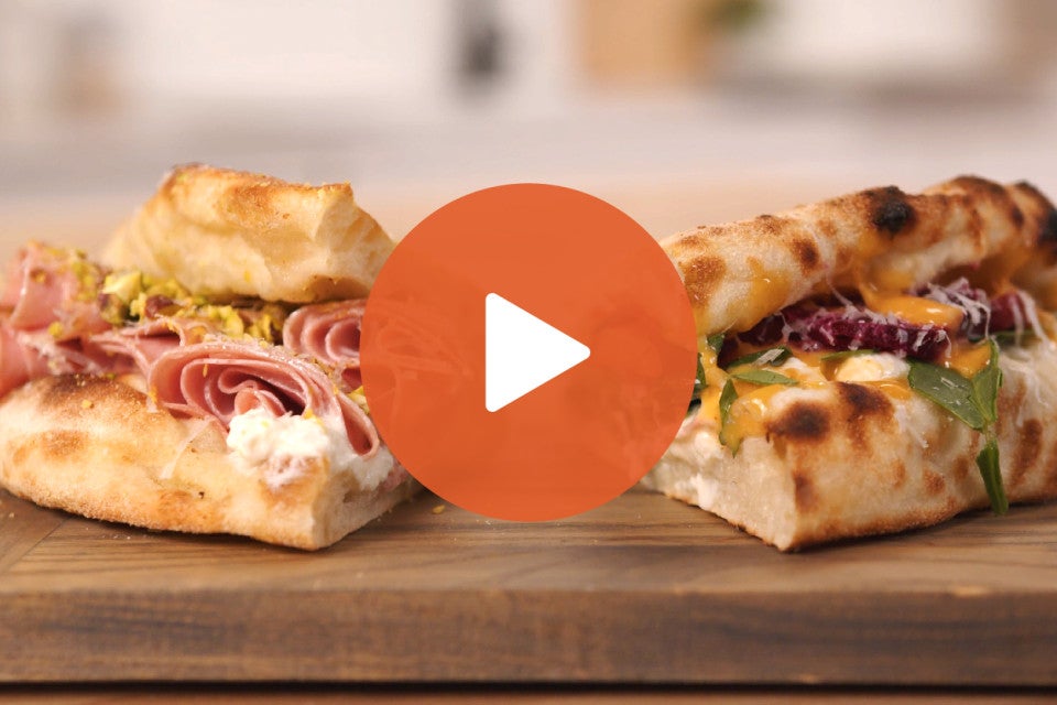 Mortadella Pizza Sandwich