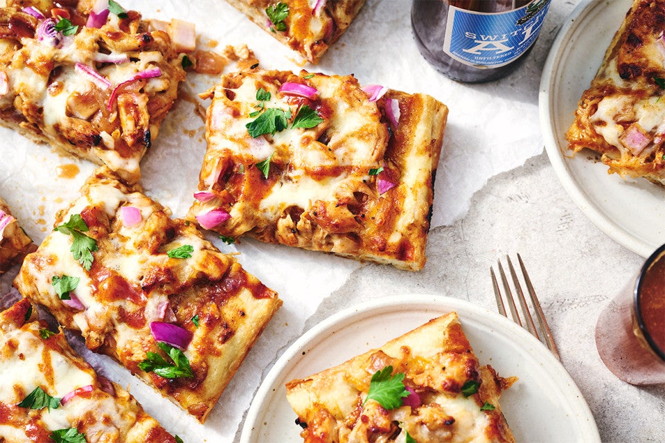 Barbecued Chicken Pizza 