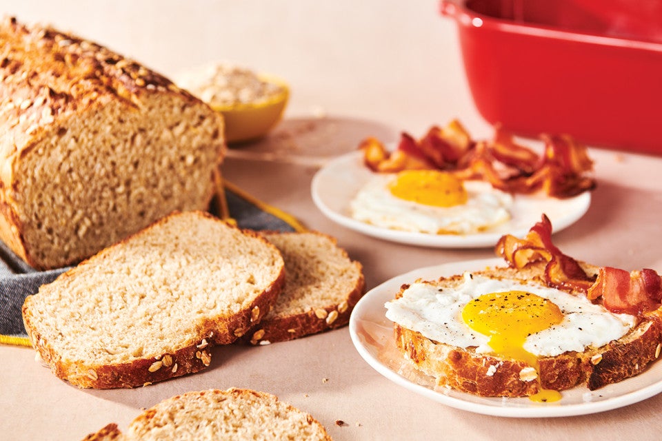 No-Knead Oat Bread 