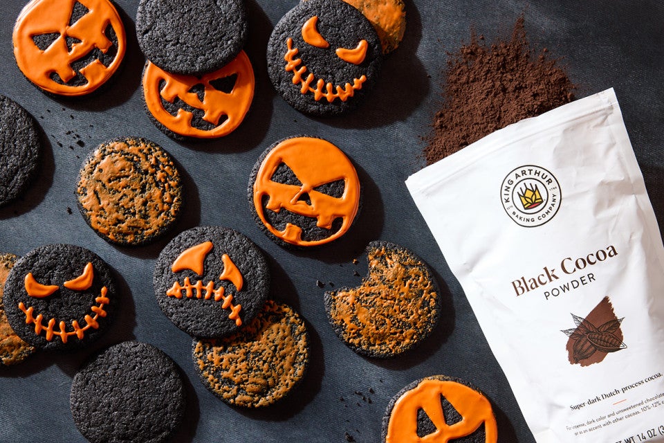 Black Cocoa Halloween Cookies
