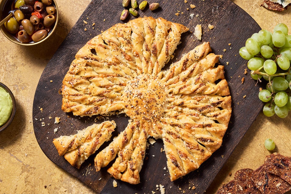 Everything-Cheddar Pastry Twist