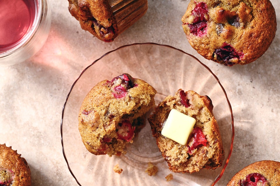 Sourdough Date Nut Cranberry Muffins 