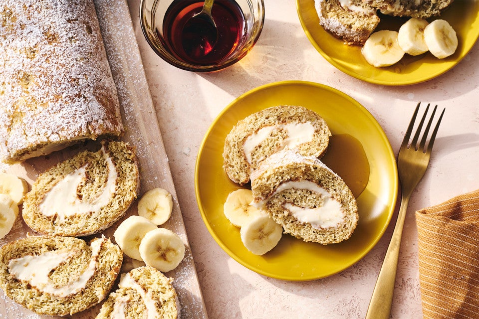 Banana Roll with Cream Cheese Filling