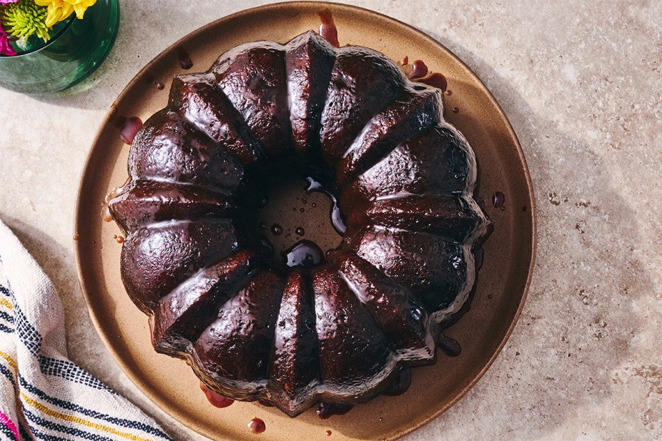 Sweet Potato Cake baked in a bundt pan