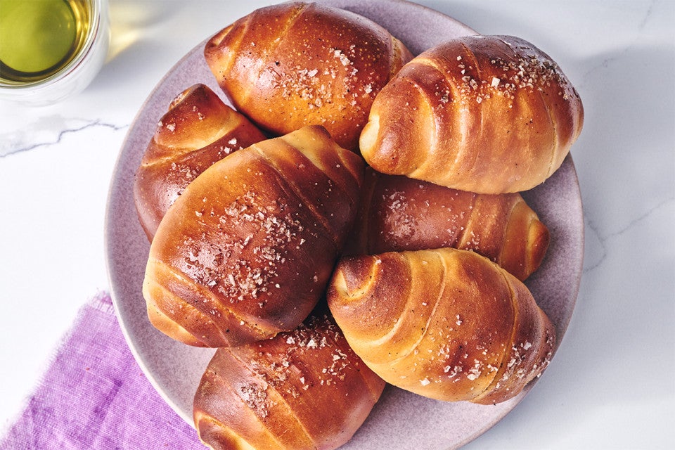 Seven Salt Bread on a plate