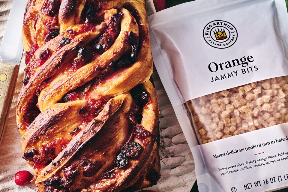 Cranberry Orange Babka and Orange Jammy Bits