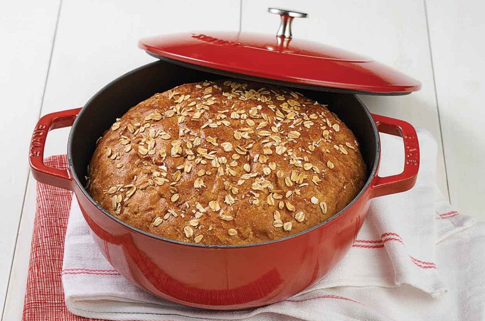 No-Knead Oat Bread