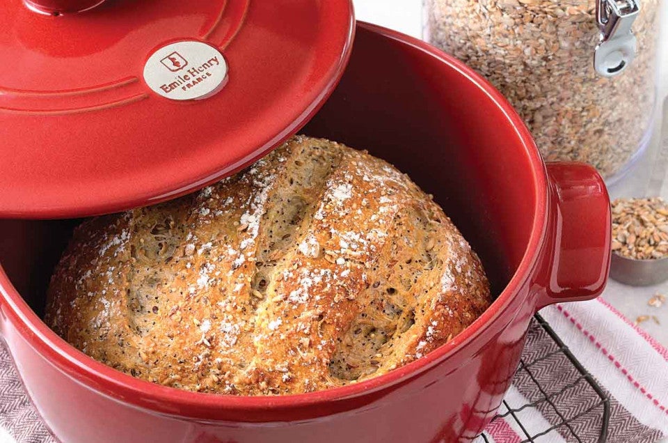 No-Knead Harvest Grains Bread