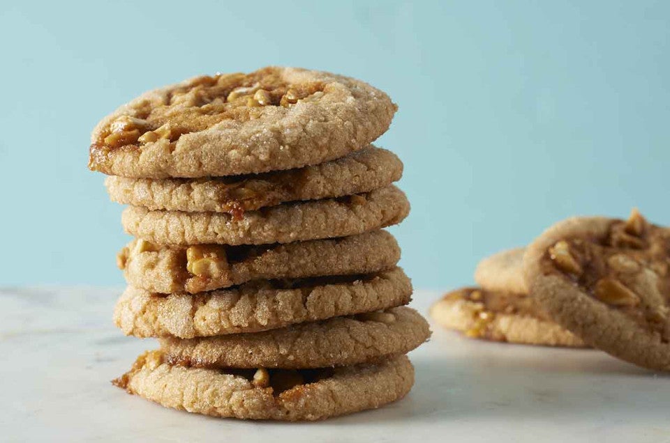Peanut Butter Peanut Brittle Cookies