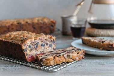 Chocolate Cherry-Berry Fruitcake