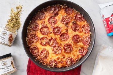 Easy Pan Pizza in a pan