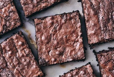 Gluten-Free Brownies sliced up