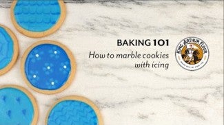 How To Marble Cookies With Icing