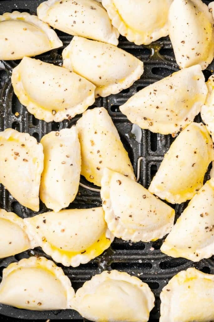 pierogies in air fryer basket