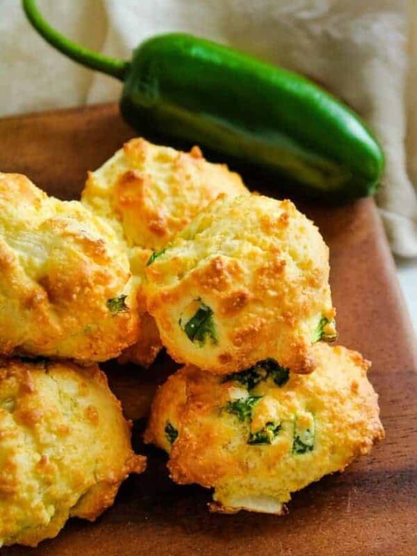 Air Fryer Hush Puppies with jalapeno pepper