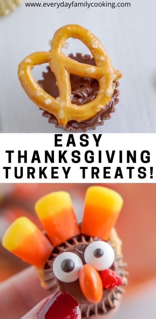 Title and Shown: Easy Thanksgiving Turkey Treats (closeup)