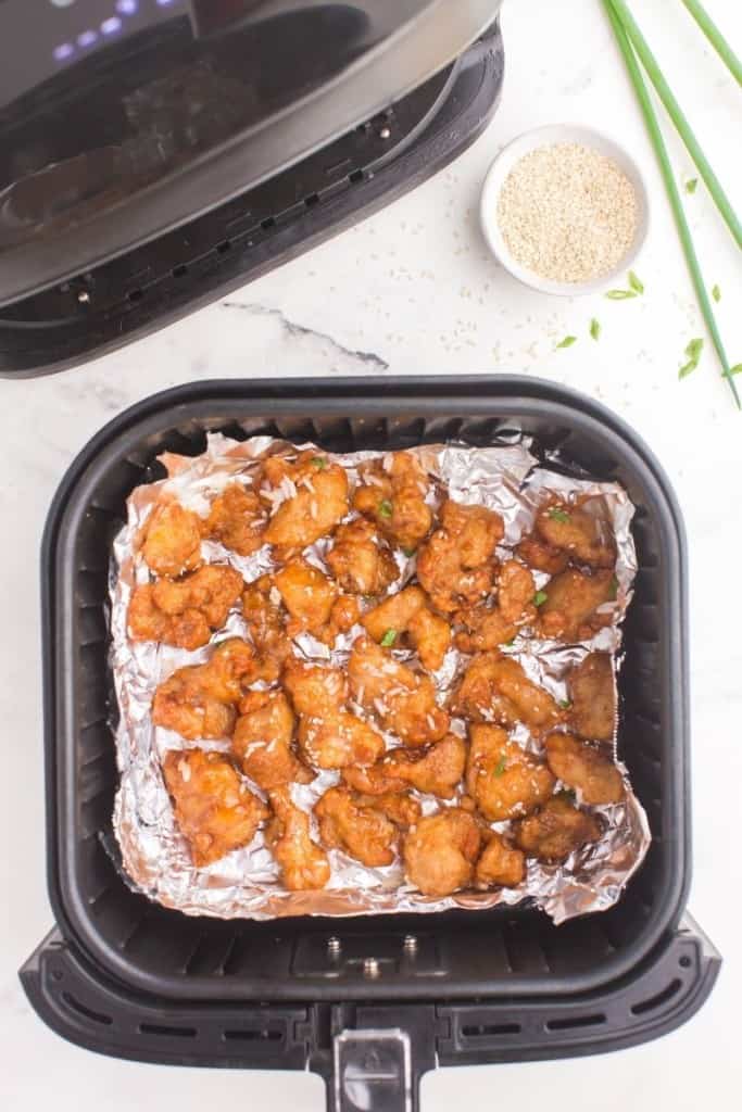 reheating air fryer mandarin orange chicken
