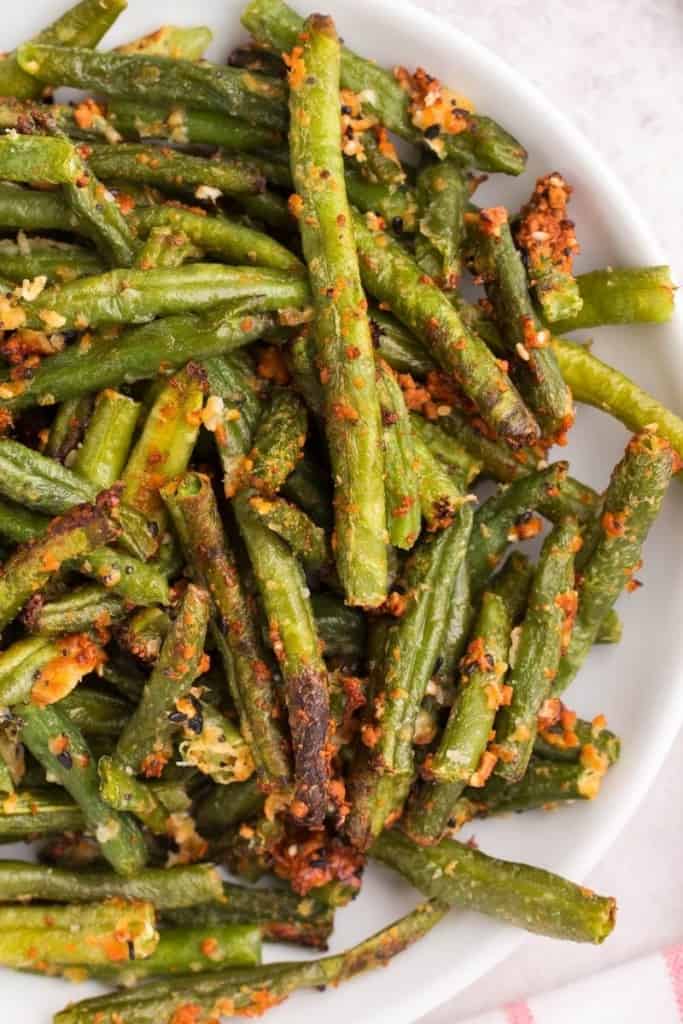 Crispy air fryer frozen green beans