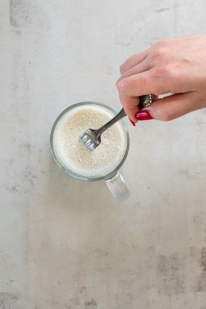 mix bisquick and milk together