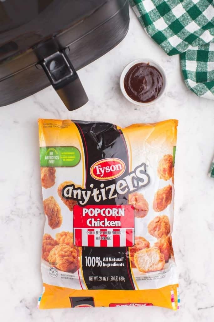 prepared ingredients for popcorn chicken