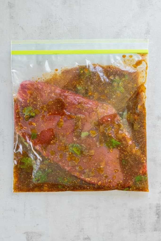 marinate the skirt steak for at least 4 hours