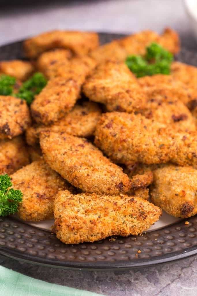 Tender and juicy air fryer chicken nuggets