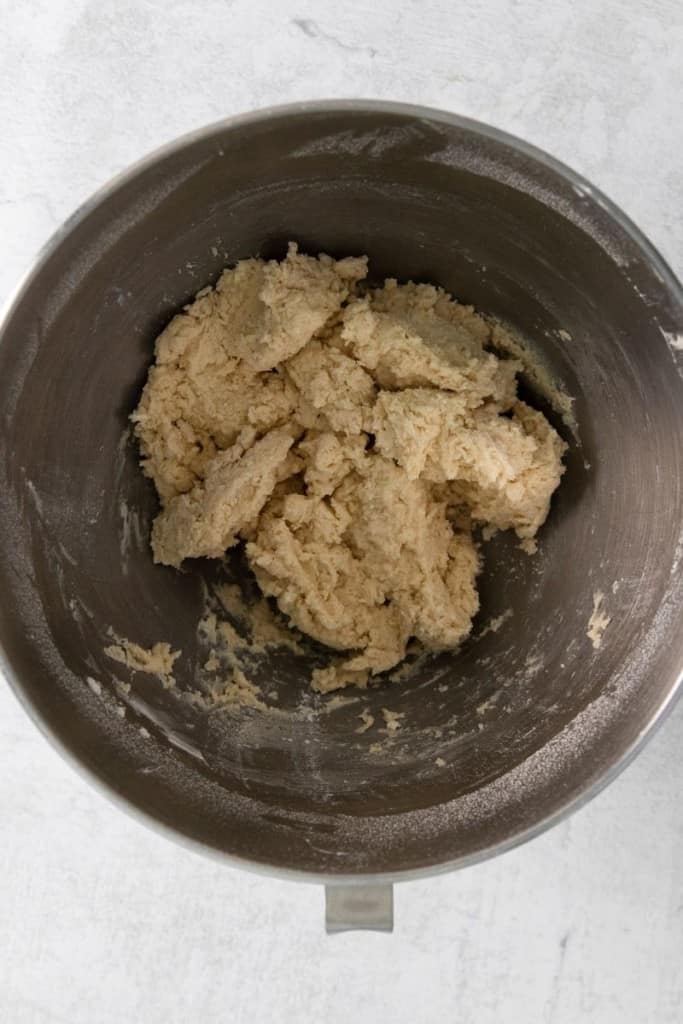 add dry ingredients to butter mixture