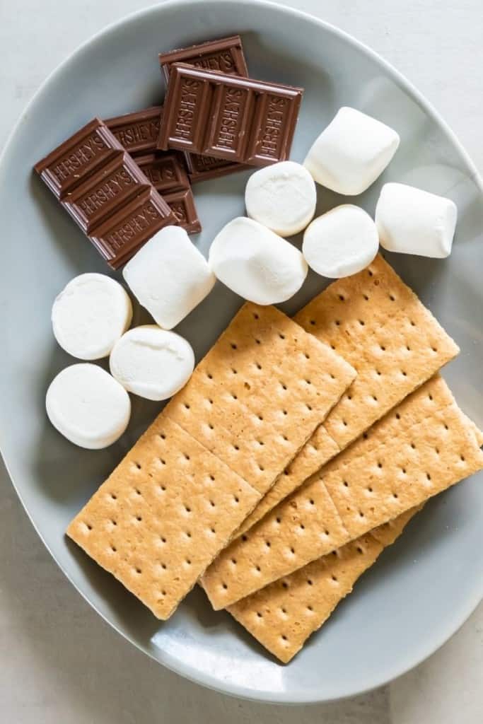 Air fryer smores ingredients