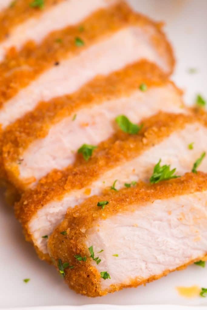 sliced shake and bake pork chop