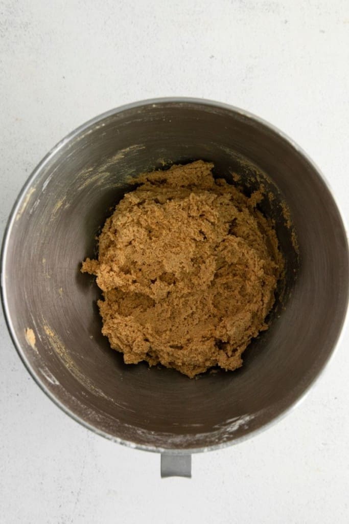 raw cookie dough in a bowl