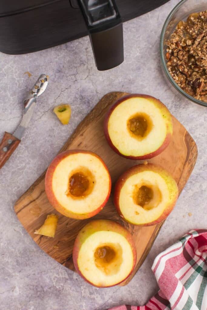 hulled apples
