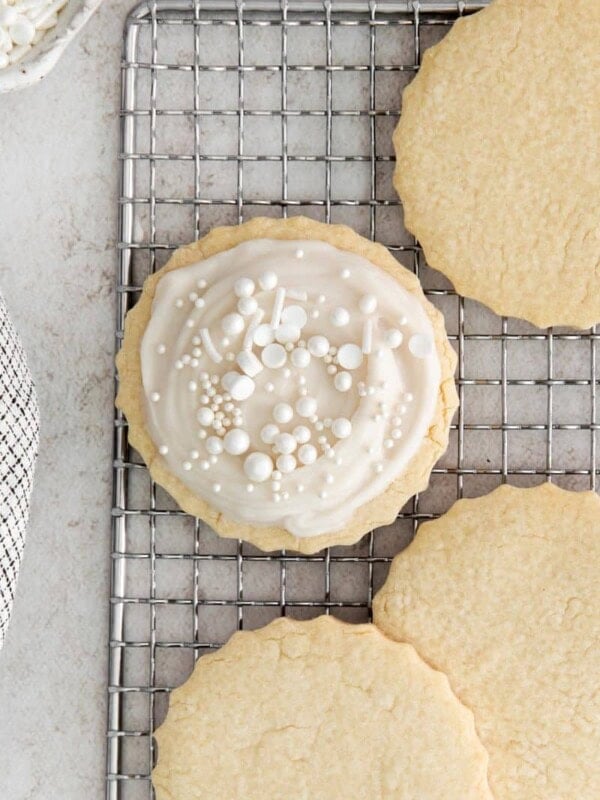 closeup of decorated cookies