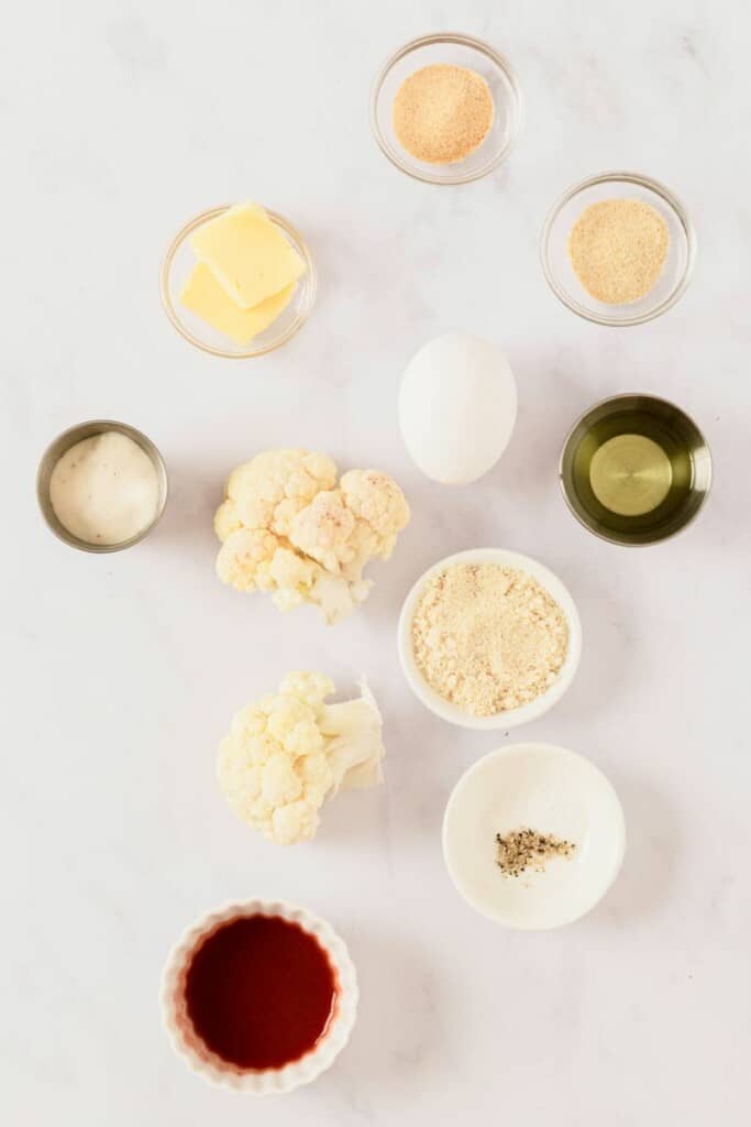 ingredients for air fryer cauliflower wings
