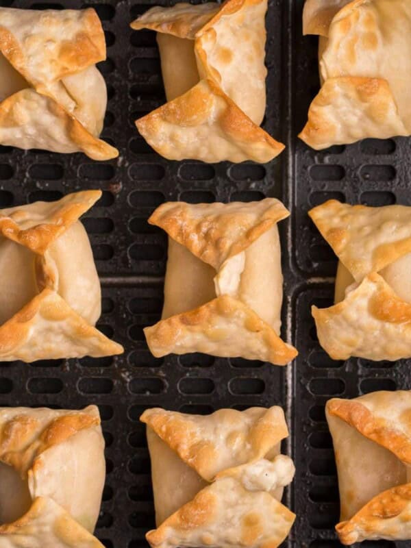 closeup of crab rangoon