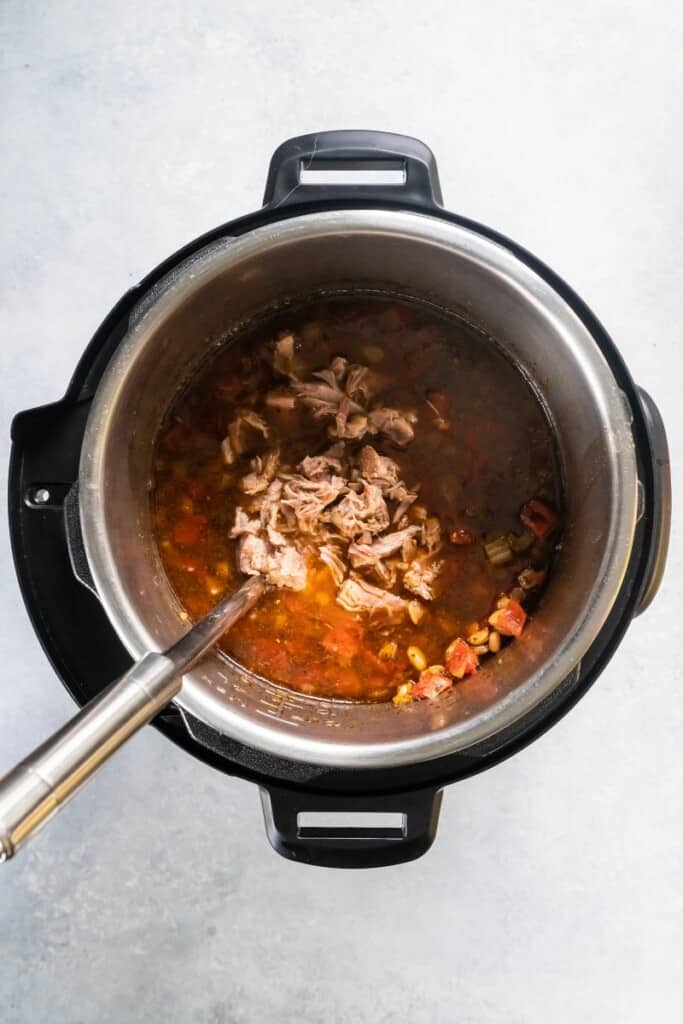 stirring ingredients together