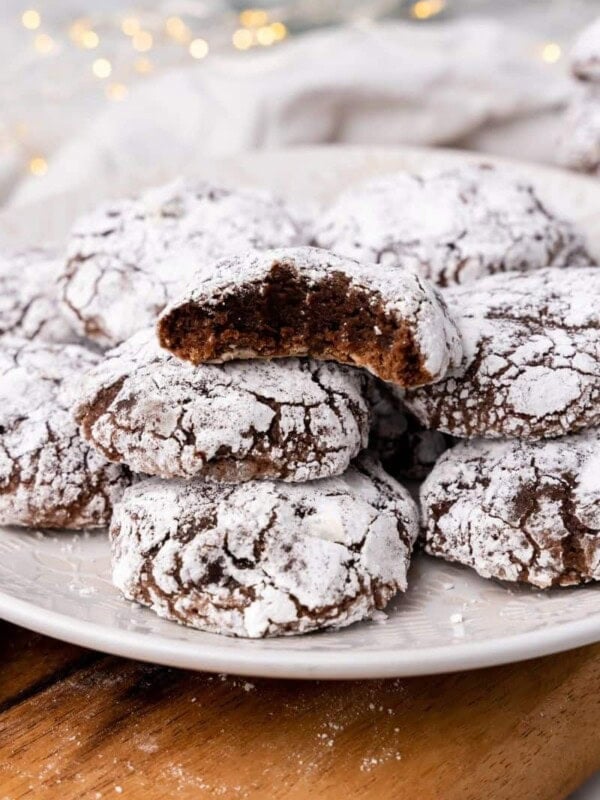 crinkle cookie with a bite out of it