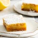lemon bar on a plate