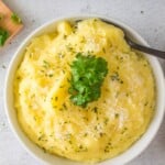 mashed potatoes with fresh herbs