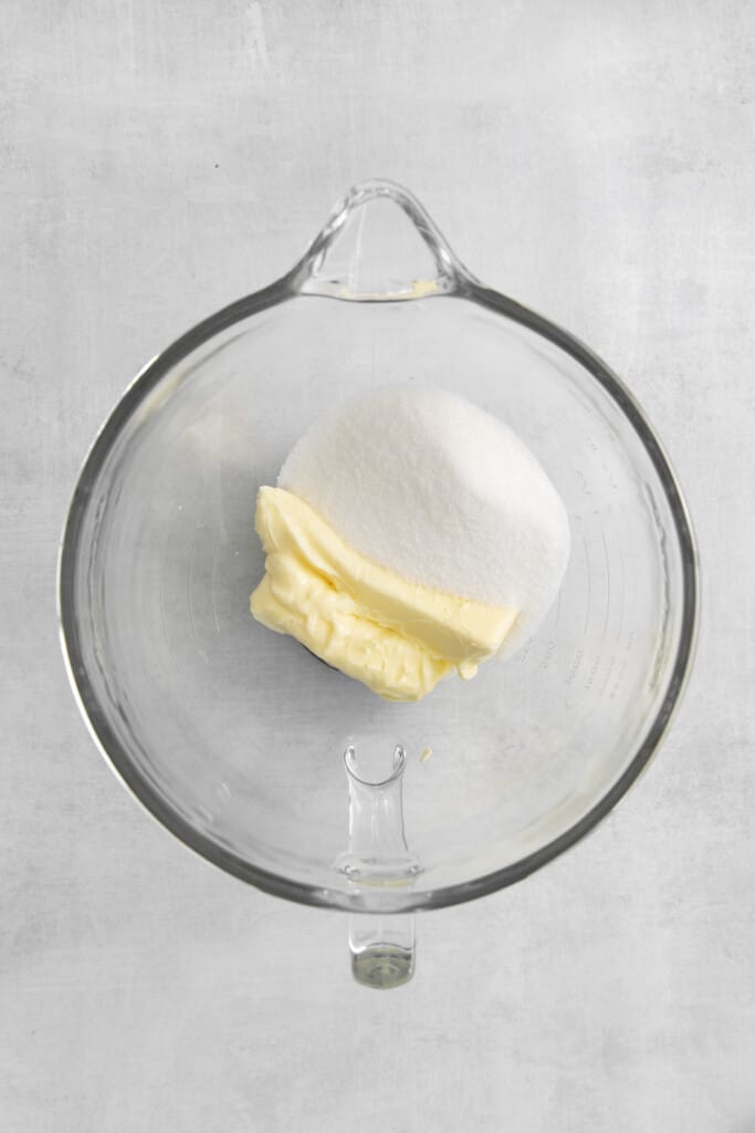 mixing butter and sugar