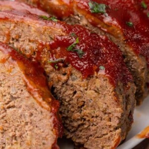 closeup of meatloaf
