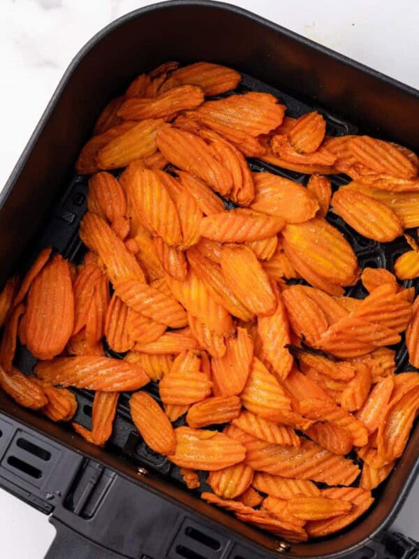 air fried carrot chips
