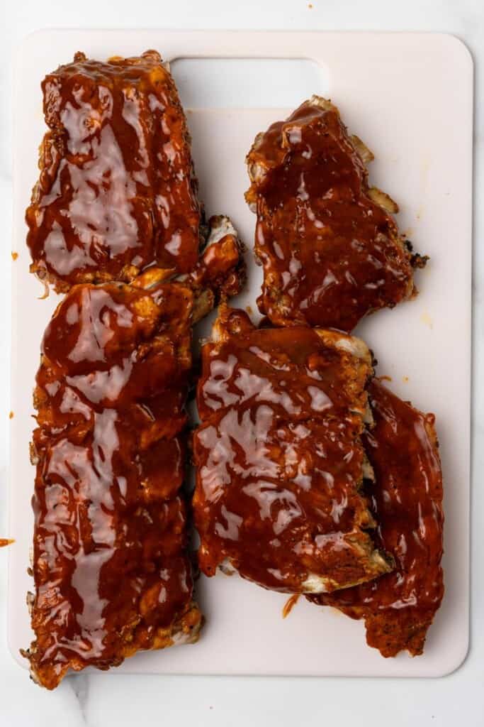 overhead shot of ribs