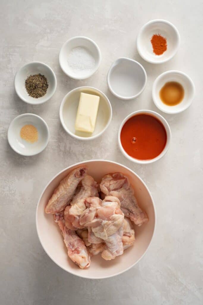 ingredients to make air fryer buffalo wings