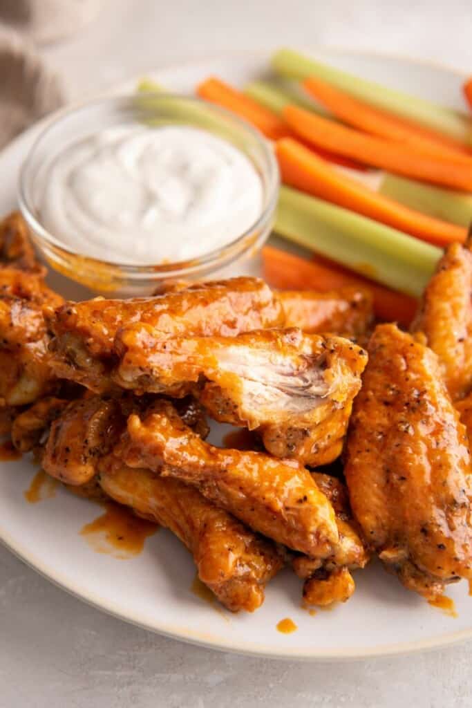 platter with wings