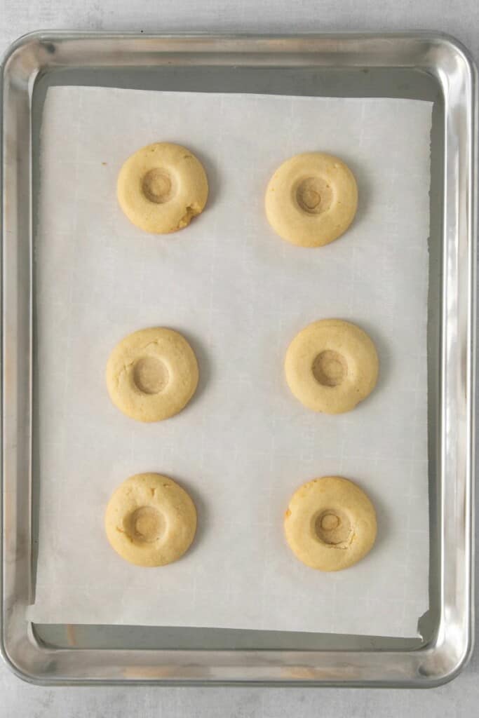 cookie dough on a baking sheet