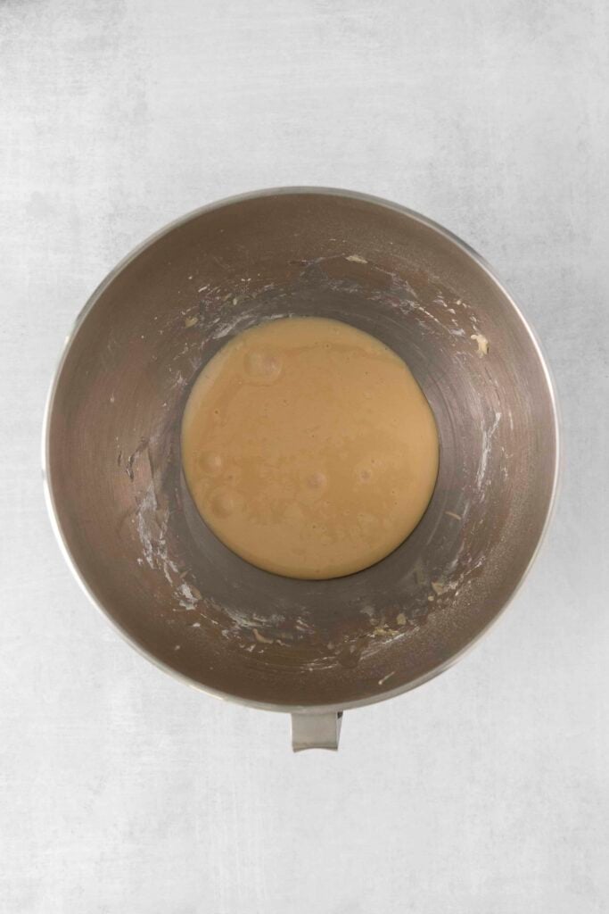 wet ingredients in a bowl